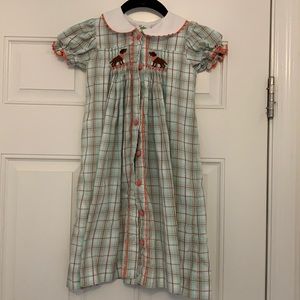 Shrimp and Grits Kids Chocolate Lab Dress